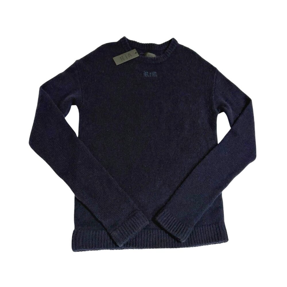 RtA 100% Cashmere Knit Sweater in Navy